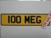 AC 100 MEG Number Plate for sale Tourer  for sale at Brunswicks Brighton East Sussex 